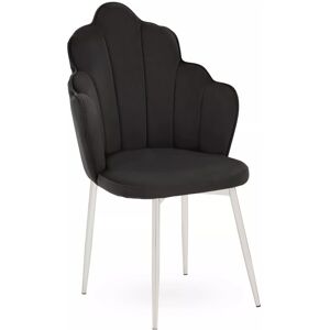Orsina Tian Velvet Chair in Black Black Orsina Tian Velvet Chair in Black Black