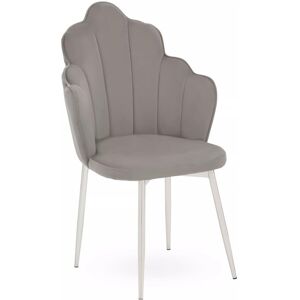 Orsina Tian Velvet Chair in Grey Grey Orsina Tian Velvet Chair in Grey Grey