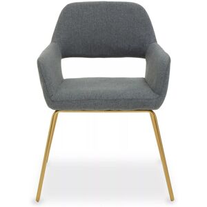 Orsina Grey Dining Chair, High Quality Kitchen Chair, Back & Arm Support Fabric Chair, Easy to Clean Armchair Grey Orsina Grey Dining Chair, High Quality Kitchen Chair, Back & Arm Support Fabric Chair, Easy to Clean Armchair Grey