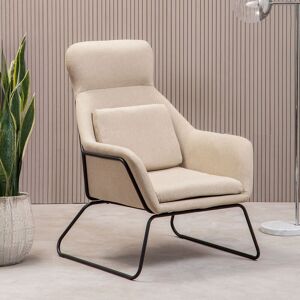 Premier Housewares Keanu Chair - Italian Modern Grey Fabric Premier Housewares Keanu Chair - Italian Modern Grey Fabric