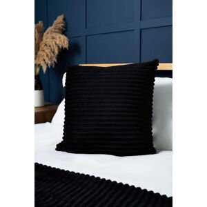 BHS Luxury Ribbon Velvet Cushion in Black Size: 45 cm x 45 cm Black 45 cm x 45 cm BHS Luxury Ribbon Velvet Cushion in Black Size: 45 cm x 45 cm Black 45 cm x 45 cm