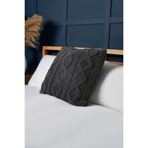 BHS Cable Knit Cushion in Charcoal Size: 45 cm x 45 cm Charcoal 45 cm x 45 cm BHS Cable Knit Cushion in Charcoal Size: 45 cm x 45 cm Charcoal 45 cm x 45 cm