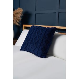 BHS Cable Knit Cushion in Navy Size: 45 cm x 45 cm Navy 45 cm x 45 cm BHS Cable Knit Cushion in Navy Size: 45 cm x 45 cm Navy 45 cm x 45 cm