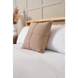 BHS Faux Suede Cross Cushion in Beige Size: Small Beige Small BHS Faux Suede Cross Cushion in Beige Size: Small Beige Small
