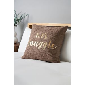 BHS Lets Snuggle Cushion in Brown Size: 45 cm x 45 cm Brown 45 cm x 45 cm BHS Lets Snuggle Cushion in Brown Size: 45 cm x 45 cm Brown 45 cm x 45 cm