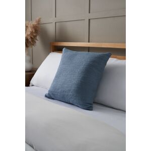 BHS Textured Slub Cushion in Blue Size: Small Blue Small BHS Textured Slub Cushion in Blue Size: Small Blue Small
