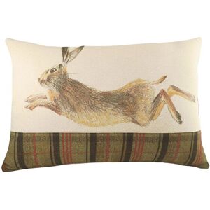 Evans Lichfield Hunter Leaping Hare Hand-Painted Watercolour Printed Cushion Size: 40 cm x 60 cm Multicolor 40 cm x 60 cm Evans Lichfield Hunter Leaping Hare Hand-Painted Watercolour Printed Cushion Size: 40 cm x 60 cm Multicolor 40 cm x 60 cm
