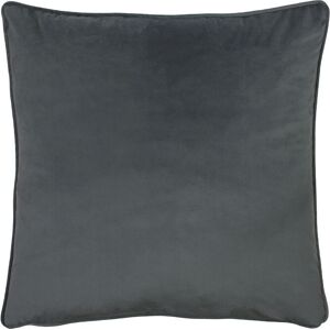 Evans Lichfield Opulence Soft Velvet Piped Cushion in Dark Grey Size: 55 cm x 55 cm Dark Grey 55 cm x 55 cm Evans Lichfield Opulence Soft Velvet Piped Cushion in Dark Grey Size: 55 cm x 55 cm Dark Grey 55 cm x 55 cm