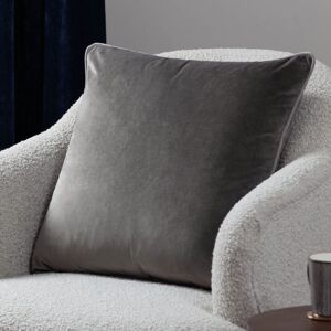Furn Meridian Velvet Cushion in Mid Grey Size: 45 cm x 45 cm Mid Grey 45 cm x 45 cm Furn Meridian Velvet Cushion in Mid Grey Size: 45 cm x 45 cm Mid Grey 45 cm x 45 cm