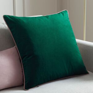Furn Meridian Velvet Cushion in Dark Green Size: 45 cm x 45 cm Dark Green 45 cm x 45 cm Furn Meridian Velvet Cushion in Dark Green Size: 45 cm x 45 cm Dark Green 45 cm x 45 cm