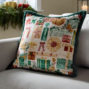 Furn All Wrapped Up Faux Fur Cushion in Emerald Size: 50 cm x 50 cm Emerald 50 cm x 50 cm Furn All Wrapped Up Faux Fur Cushion in Emerald Size: 50 cm x 50 cm Emerald 50 cm x 50 cm