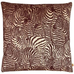 KAI Hector Zebra Jacquard Cushion in Brown Size: 55 cm x 55 cm Brown 55 cm x 55 cm KAI Hector Zebra Jacquard Cushion in Brown Size: 55 cm x 55 cm Brown 55 cm x 55 cm