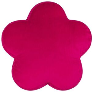 Heya Home Flower Velvet Reversible Ready Filled Cushion in Bright Pink Size: 45 cm x 45 cm Bright Pink 45 cm x 45 cm Heya Home Flower Velvet Reversible Ready Filled Cushion in Bright Pink Size: 45 cm x 45 cm Bright Pink 45 cm x 45 cm