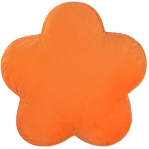 Heya Home Flower Velvet Reversible Ready Filled Cushion in Orange Size: 45 cm x 45 cm Orange 45 cm x 45 cm Heya Home Flower Velvet Reversible Ready Filled Cushion in Orange Size: 45 cm x 45 cm Orange 45 cm x 45 cm