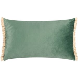 Wylder Tilly Velvet Frill Reversible Cushion in Duck Egg Blue Size: 30 cm x 50 cm Duck Egg Blue 30 cm x 50 cm Wylder Tilly Velvet Frill Reversible Cushion in Duck Egg Blue Size: 30 cm x 50 cm Duck Egg Blue 30 cm x 50 cm