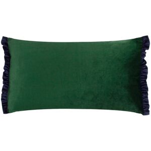 Wylder Tilly Velvet Frill Reversible Cushion in Dark Green Size: 30 cm x 50 cm Dark Green 30 cm x 50 cm Wylder Tilly Velvet Frill Reversible Cushion in Dark Green Size: 30 cm x 50 cm Dark Green 30 cm x 50 cm