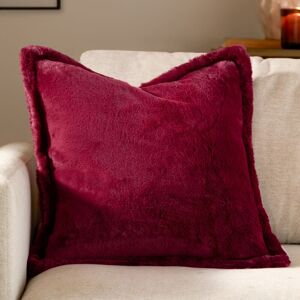 Furn Kallu Plush Faux Fur Cushion in Red Size: 45 cm x 45 cm Red 45 cm x 45 cm Furn Kallu Plush Faux Fur Cushion in Red Size: 45 cm x 45 cm Red 45 cm x 45 cm