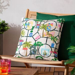 Furn Palm Royale Club Printed Outdoor Cushion Size: 45 cm x 45 cm Multicolor 45 cm x 45 cm Furn Palm Royale Club Printed Outdoor Cushion Size: 45 cm x 45 cm Multicolor 45 cm x 45 cm