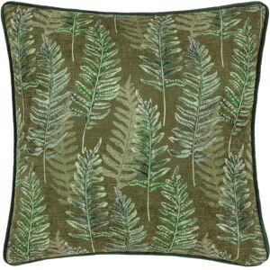 Wylder Nature Kielder Forest Ferns Chenille Piped Polyester Filled Cushion Size: 43 cm x 43 cm Multicolor 43 cm x 43 cm Wylder Nature Kielder Forest Ferns Chenille Piped Polyester Filled Cushion Size: 43 cm x 43 cm Multicolor 43 cm x 43 cm