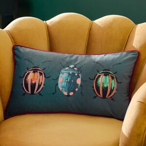 Furn Beetalis Velvet Piped Polyester Filled Cushion Size: 30 cm x 50 cm Multicolor 30 cm x 50 cm Furn Beetalis Velvet Piped Polyester Filled Cushion Size: 30 cm x 50 cm Multicolor 30 cm x 50 cm