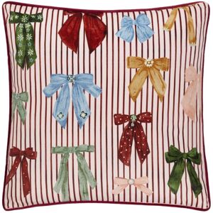 Furn Noortje Bows Piped Polyester Filled Cushion Size: 45 cm x 45 cm Multicolor 45 cm x 45 cm Furn Noortje Bows Piped Polyester Filled Cushion Size: 45 cm x 45 cm Multicolor 45 cm x 45 cm