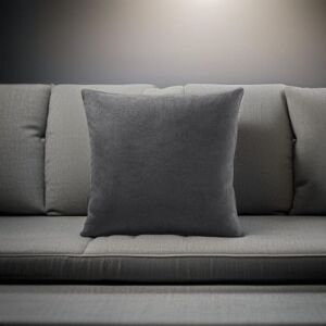 Luxury Living Velvet Chenille Cushion in Grey Size: 55 cm x 55 cm Grey 55 cm x 55 cm Luxury Living Velvet Chenille Cushion in Grey Size: 55 cm x 55 cm Grey 55 cm x 55 cm