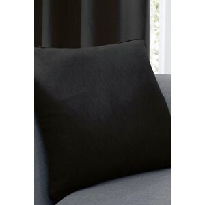 Fusion 'Sorbonne' Luxury Plain Dyed Filled Cushion 100% Cotton in Black Size: 43 cm x 43 cm Black 43 cm x 43 cm Fusion 'Sorbonne' Luxury Plain Dyed Filled Cushion 100% Cotton in Black Size: 43 cm x 43 cm Black 43 cm x 43 cm