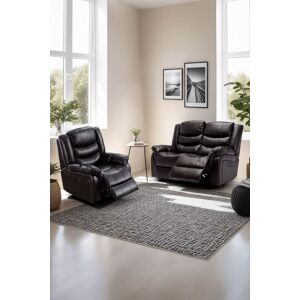 More4Homes Seattle Electric Recliner Bonded Leather 1+2 Seater Sofa Set in Black Black More4Homes Seattle Electric Recliner Bonded Leather 1+2 Seater Sofa Set in Black Black