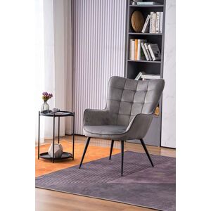 More4Homes Vera Velvet Occasional Living Room Modern Accent Chair in 3 Colours in Grey Grey More4Homes Vera Velvet Occasional Living Room Modern Accent Chair in 3 Colours in Grey Grey