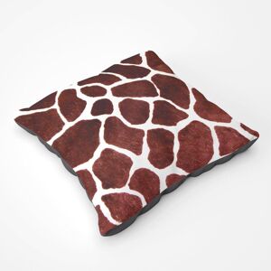 Warren Reed - Designer Giraffe Spots Print Floor Cushion in Brown Size: Large Brown Large Warren Reed - Designer Giraffe Spots Print Floor Cushion in Brown Size: Large Brown Large