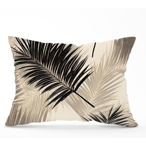 Warren Reed - Designer Black & White Tropical Palm Leaves Cushions in Grey Size: 45 cm x 45 cm Grey 45 cm x 45 cm Warren Reed - Designer Black & White Tropical Palm Leaves Cushions in Grey Size: 45 cm x 45 cm Grey 45 cm x 45 cm