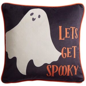 Bedlam 'Spooky Ghosts' Ghost Print Halloween Velvet Filled Cushion in Grey Size: 43 cm x 43 cm Grey 43 cm x 43 cm Bedlam 'Spooky Ghosts' Ghost Print Halloween Velvet Filled Cushion in Grey Size: 43 cm x 43 cm Grey 43 cm x 43 cm