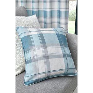 Fusion 'Balmoral Tartan' Warm Woven Check 100% Cotton Filled Cushion in Duck Egg Blue Size: 43 cm x 43 cm Duck Egg Blue 43 cm x 43 cm Fusion 'Balmoral Tartan' Warm Woven Check 100% Cotton Filled Cushion in Duck Egg Blue Size: 43 cm x 43 cm Duck Egg Blue 43 cm x 43 cm