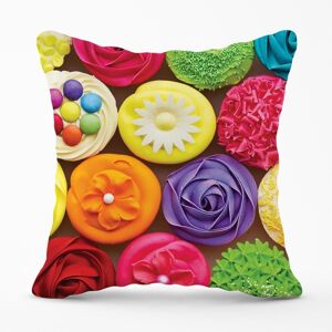 Warren Reed - Designer Bright Colourful Cupcakes Outdoor Cushion in Yellow Size: 45 cm x 45 cm Yellow 45 cm x 45 cm Warren Reed - Designer Bright Colourful Cupcakes Outdoor Cushion in Yellow Size: 45 cm x 45 cm Yellow 45 cm x 45 cm