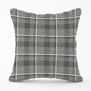 Warren Reed - Designer Monochrome Textured Checked Pattern Outdoor Cushion in Grey Size: 45 cm x 45 cm Grey 45 cm x 45 cm Warren Reed - Designer Monochrome Textured Checked Pattern Outdoor Cushion in Grey Size: 45 cm x 45 cm Grey 45 cm x 45 cm