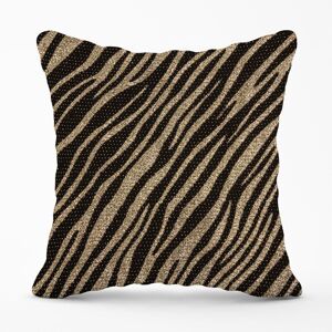 Warren Reed - Designer Golden Zebra Print Outdoor Cushion in Brown Size: 45 cm x 45 cm Brown 45 cm x 45 cm Warren Reed - Designer Golden Zebra Print Outdoor Cushion in Brown Size: 45 cm x 45 cm Brown 45 cm x 45 cm