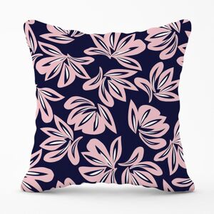 Warren Reed - Designer Pink Navy Floral Botanical Pattern Outdoor Cushion Size: 45 cm x 45 cm Pink 45 cm x 45 cm Warren Reed - Designer Pink Navy Floral Botanical Pattern Outdoor Cushion Size: 45 cm x 45 cm Pink 45 cm x 45 cm