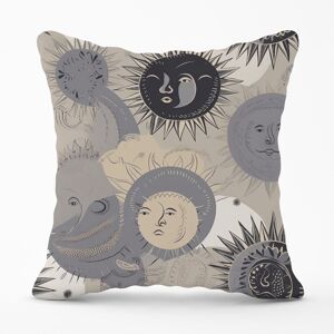 Warren Reed - Designer Grey Black Abstract Moon & Sun Outdoor Cushion Size: 45 cm x 45 cm Grey 45 cm x 45 cm Warren Reed - Designer Grey Black Abstract Moon & Sun Outdoor Cushion Size: 45 cm x 45 cm Grey 45 cm x 45 cm