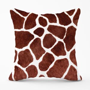 Warren Reed - Designer Giraffe Spots Print Outdoor Cushion in Brown Size: 60 cm x 60 cm Brown 60 cm x 60 cm Warren Reed - Designer Giraffe Spots Print Outdoor Cushion in Brown Size: 60 cm x 60 cm Brown 60 cm x 60 cm
