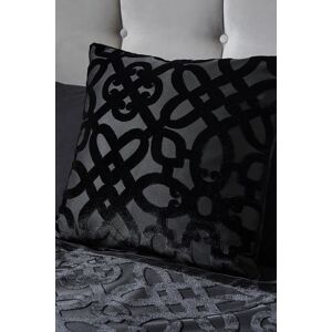 Catherine Lansfield 'Lattice Cut Velvet' Cushion in Black Size: 43 cm x 43 cm Black 43 cm x 43 cm Catherine Lansfield 'Lattice Cut Velvet' Cushion in Black Size: 43 cm x 43 cm Black 43 cm x 43 cm