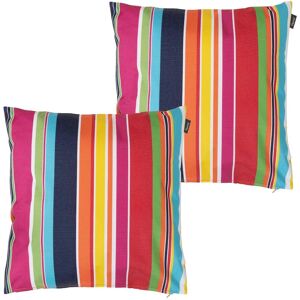 icon Indoor & Outdoor Waterproof Cushion Set of 2 Technicolour Geometric Waterproof Cushion in Orange Size: 43 cm x 43 cm Orange 43 cm x 43 cm icon Indoor & Outdoor Waterproof Cushion Set of 2 Technicolour Geometric Waterproof Cushion in Orange Size: 43 cm x 43 cm Orange 43 cm x 43 cm