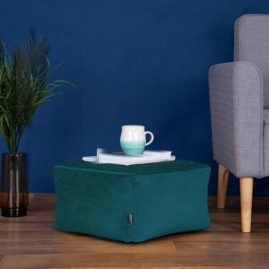 icon Amara Square Bean bag Footstool, Velvet in Teal Teal icon Amara Square Bean bag Footstool, Velvet in Teal Teal