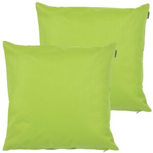 icon Indoor Outdoor Cushion Set of 2 Slate Grey Water Resistant Cushions in Light Green Size: 43 cm x 43 cm Light Green 43 cm x 43 cm icon Indoor Outdoor Cushion Set of 2 Slate Grey Water Resistant Cushions in Light Green Size: 43 cm x 43 cm Light Green 43 cm x 43 cm