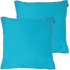 icon Indoor Outdoor Cushion Set of 2 Slate Grey Water Resistant Cushions in Aqua Size: 43 cm x 43 cm Aqua 43 cm x 43 cm icon Indoor Outdoor Cushion Set of 2 Slate Grey Water Resistant Cushions in Aqua Size: 43 cm x 43 cm Aqua 43 cm x 43 cm