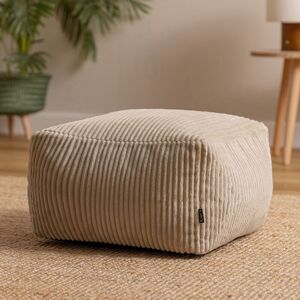 icon Amara Square Bean Bag Footstool, Corduroy in Natural Natural icon Amara Square Bean Bag Footstool, Corduroy in Natural Natural