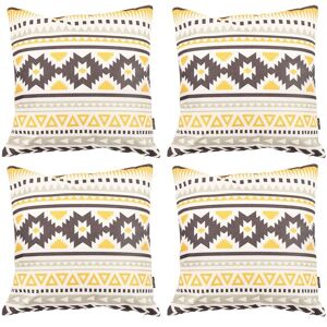 icon Indoor & Outdoor Waterproof Cushion Set of 4 Terracotta Waterproof Cushion in Yellow Size: 43 cm x 43 cm Yellow 43 cm x 43 cm icon Indoor & Outdoor Waterproof Cushion Set of 4 Terracotta Waterproof Cushion in Yellow Size: 43 cm x 43 cm Yellow 43 cm x 43 cm