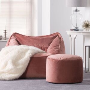 icon Natalia Velvet Adults Bean Bag Armchair & Pouffe, Ready Filled Large Beanbag & Footstool Dusk Pink in Light Pink Light Pink icon Natalia Velvet Adults Bean Bag Armchair & Pouffe, Ready Filled Large Beanbag & Footstool Dusk Pink in Light Pink Light Pink