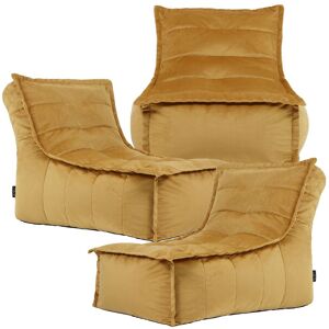 icon Dolce Large Beanbag Lounger, Velvet (3-Pack) in Yellow Yellow icon Dolce Large Beanbag Lounger, Velvet (3-Pack) in Yellow Yellow
