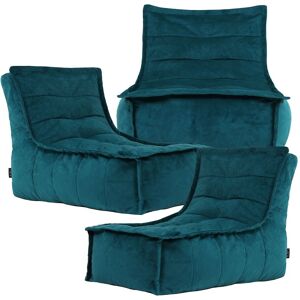 icon Dolce Large Beanbag Lounger, Velvet (3-Pack) in Teal Teal icon Dolce Large Beanbag Lounger, Velvet (3-Pack) in Teal Teal