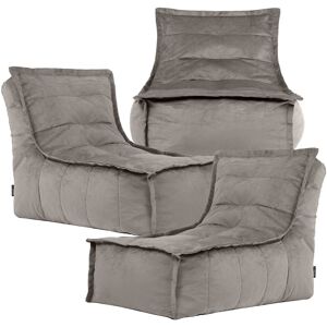 icon Dolce Large Beanbag Lounger, Velvet (3-Pack) in Charcoal Charcoal icon Dolce Large Beanbag Lounger, Velvet (3-Pack) in Charcoal Charcoal